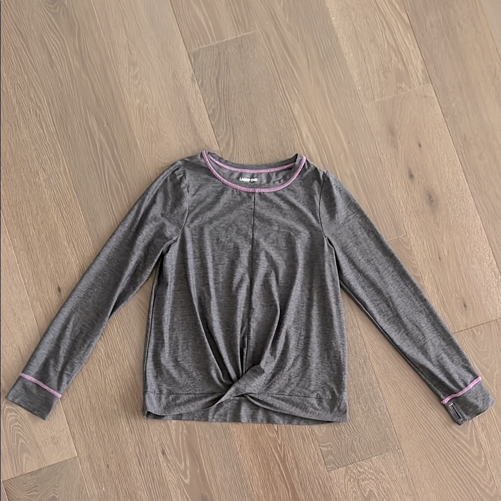 ☀️HP☀️Lands End long sleeve exercise shirt. Size:L. Gently Used.